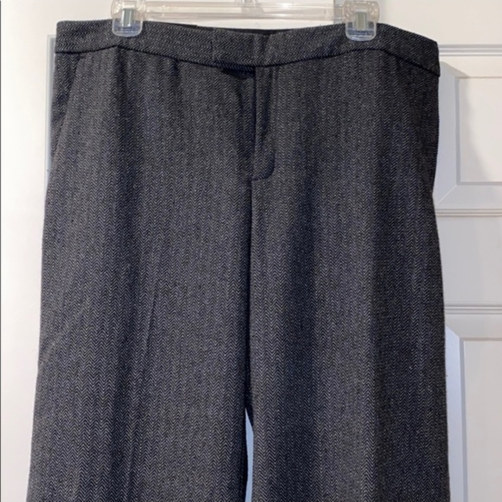 🖤 Banana Republic Wide-Leg Herringbone Trousers – Size 14P (NWT) 🖤